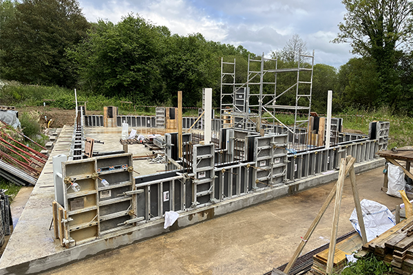 Chantier de coffrage
